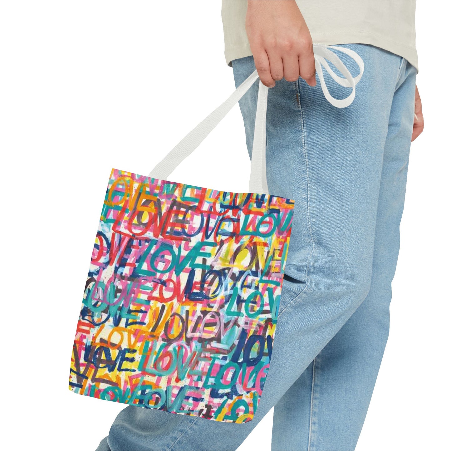LOVE Multi Color BRAND NEW Modern Purse - Pocketbook - Travel Tote Bag (AOP)