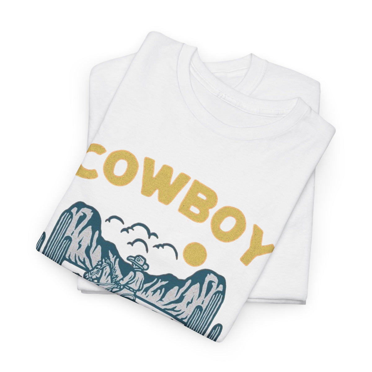Cowboy Wild Desert American Western Graphic T-Shirt Men's Graphic Tee