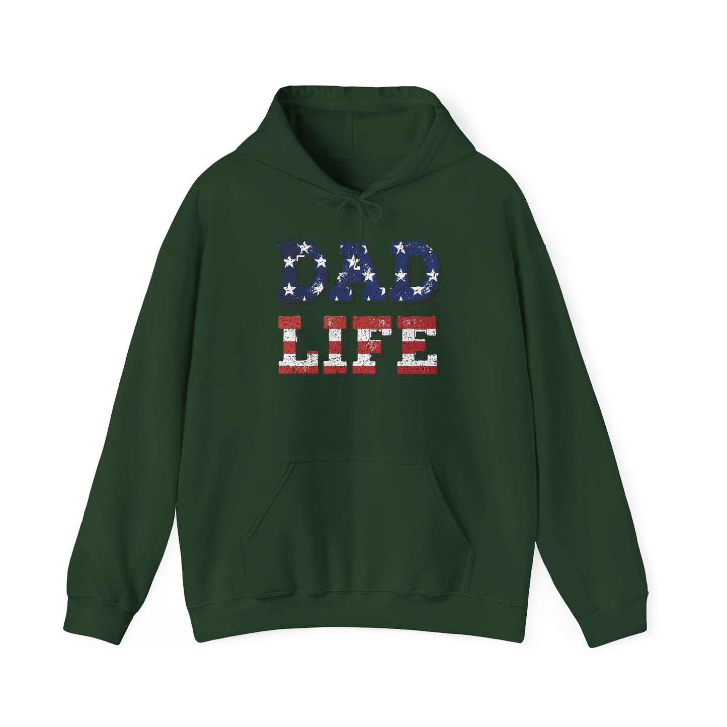 Dad Life USA Graphic Hoodie Men's Heavy Blend™ Hooded Sweatshirt
