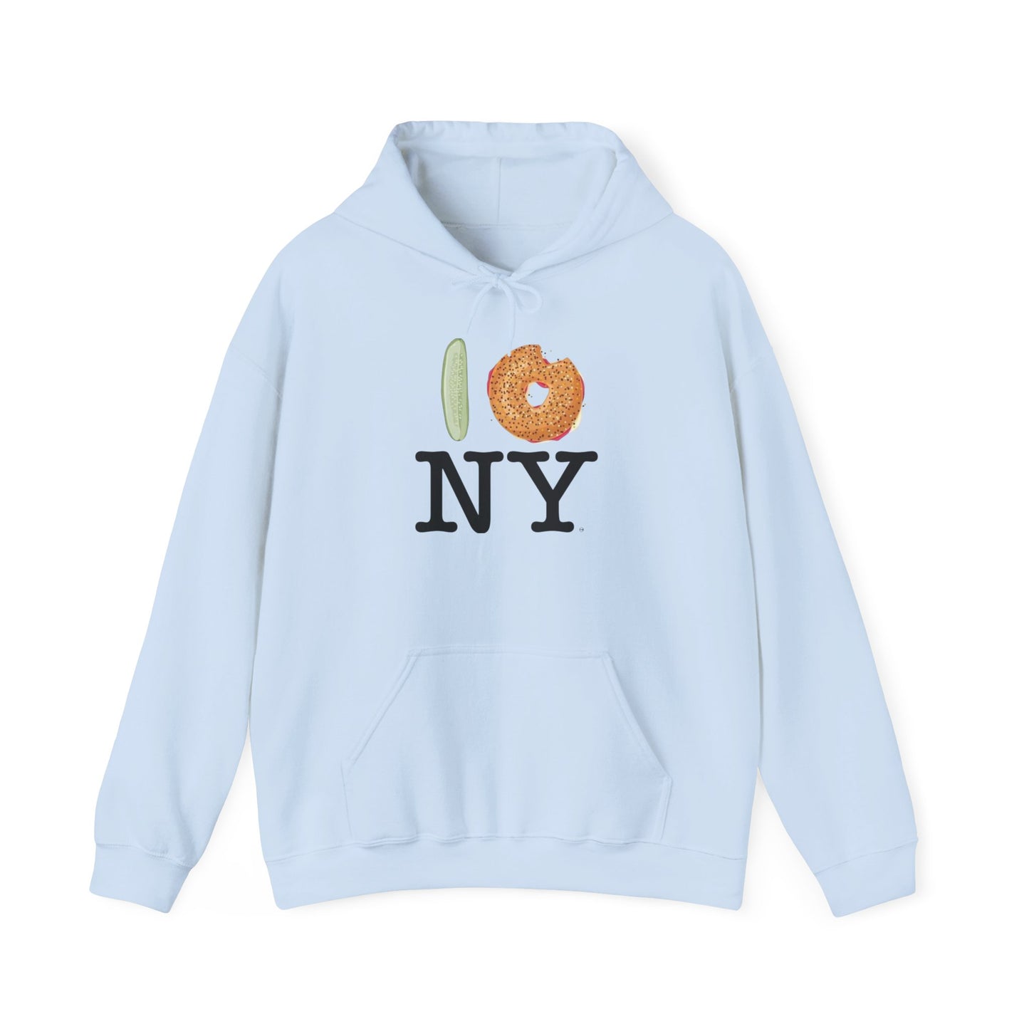I Love New York Foodie Graphic Hoodie NEW Unisex Heavy Blend™ Hooded Sweatshirt