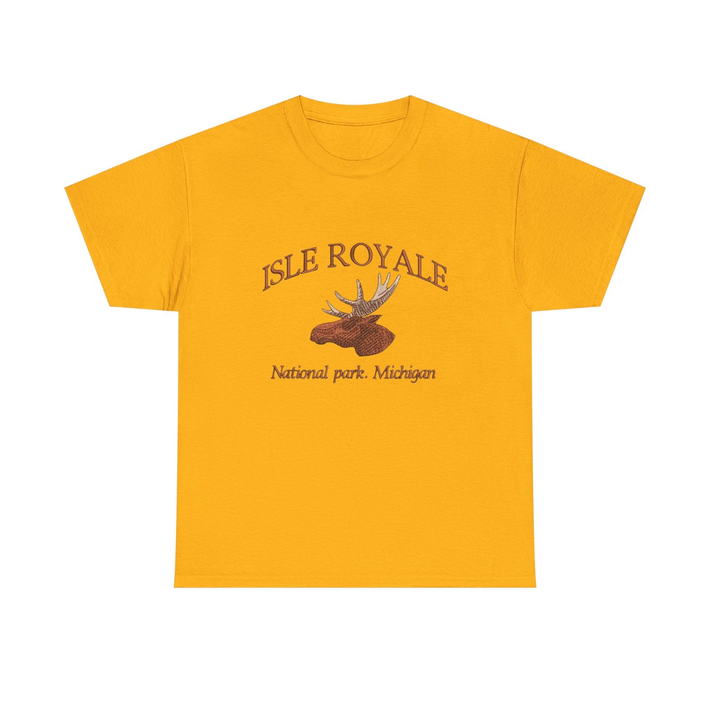 Isle Royale Michigan Graphic T Shirt NEW Unisex Heavy Cotton Tee