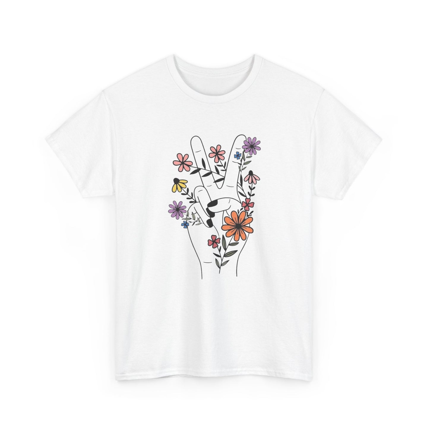 Flower Power Graphic T Shirt NEW ADULT Tee