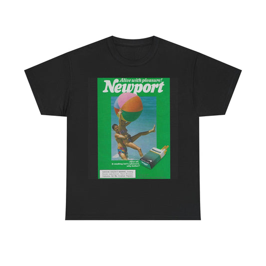 Newport T-shirt vintage cigarette retro graphic 80s Unisex Heavy Cotton Tee