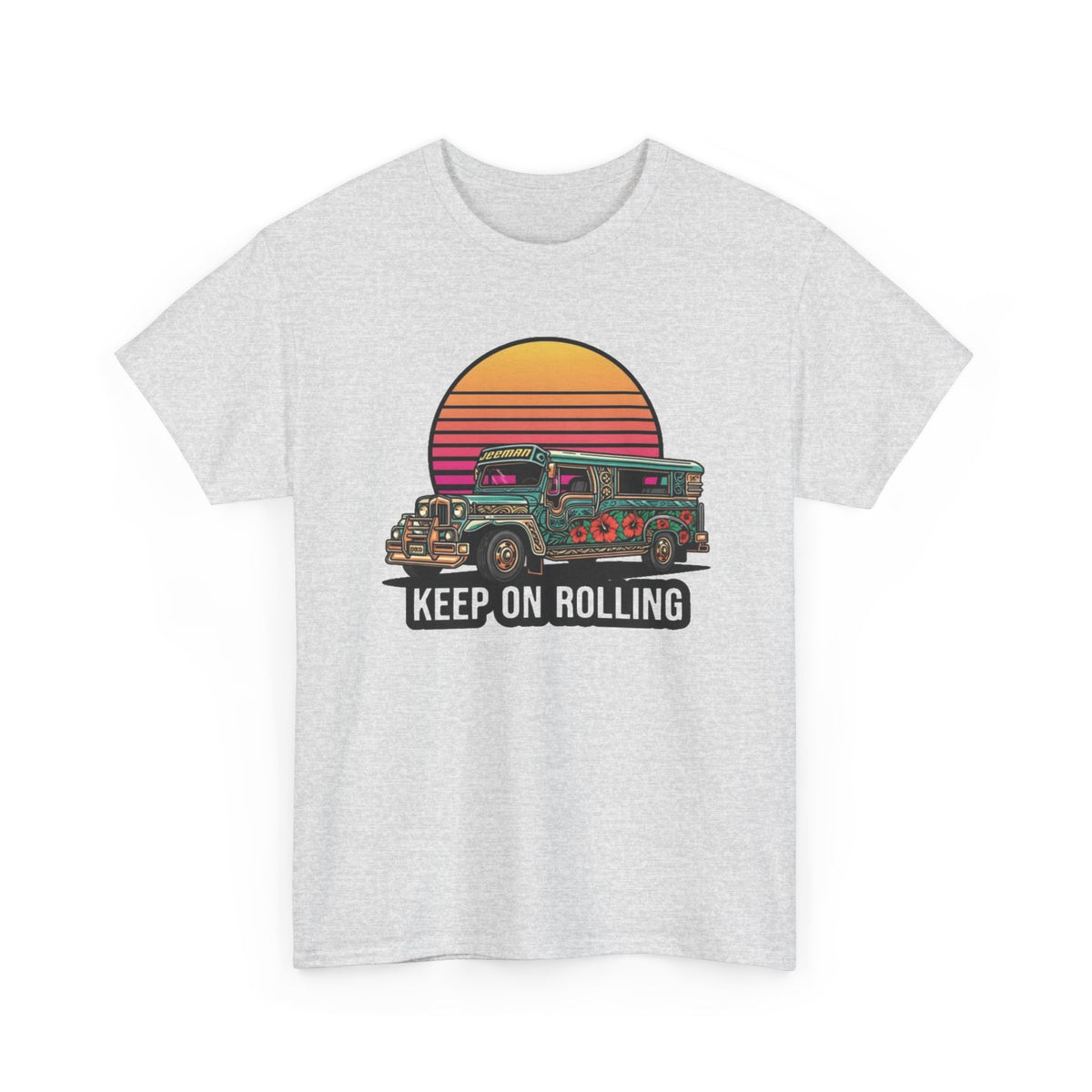 Filipino Graphic T Shirt Men's Bus Classic Retro Heavy Cotton Tee