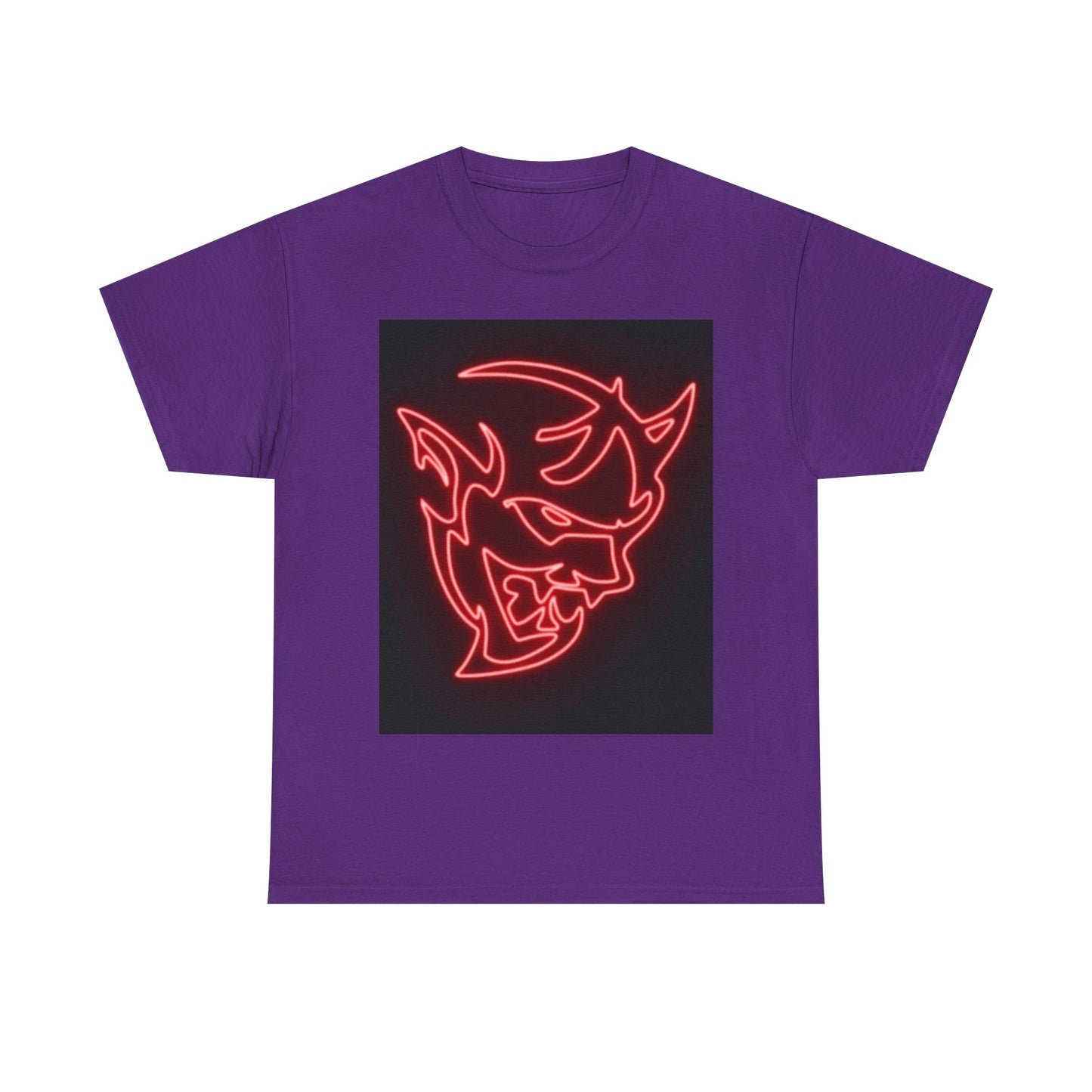 Dodge Demon Tshirt Hellcat Charger Logo Challenger Mopar Unisex Heavy Cotton Tee