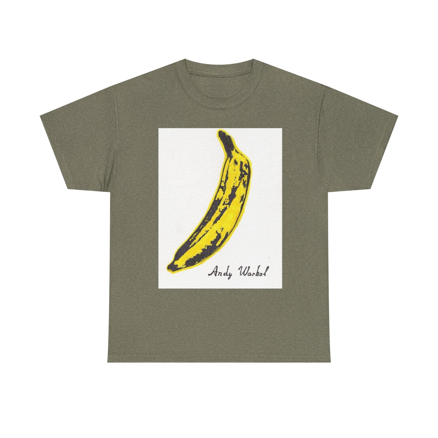 Andy Warhol T Shirt Vintage Art Poster Retro 80s Unisex Heavy Cotton Banana