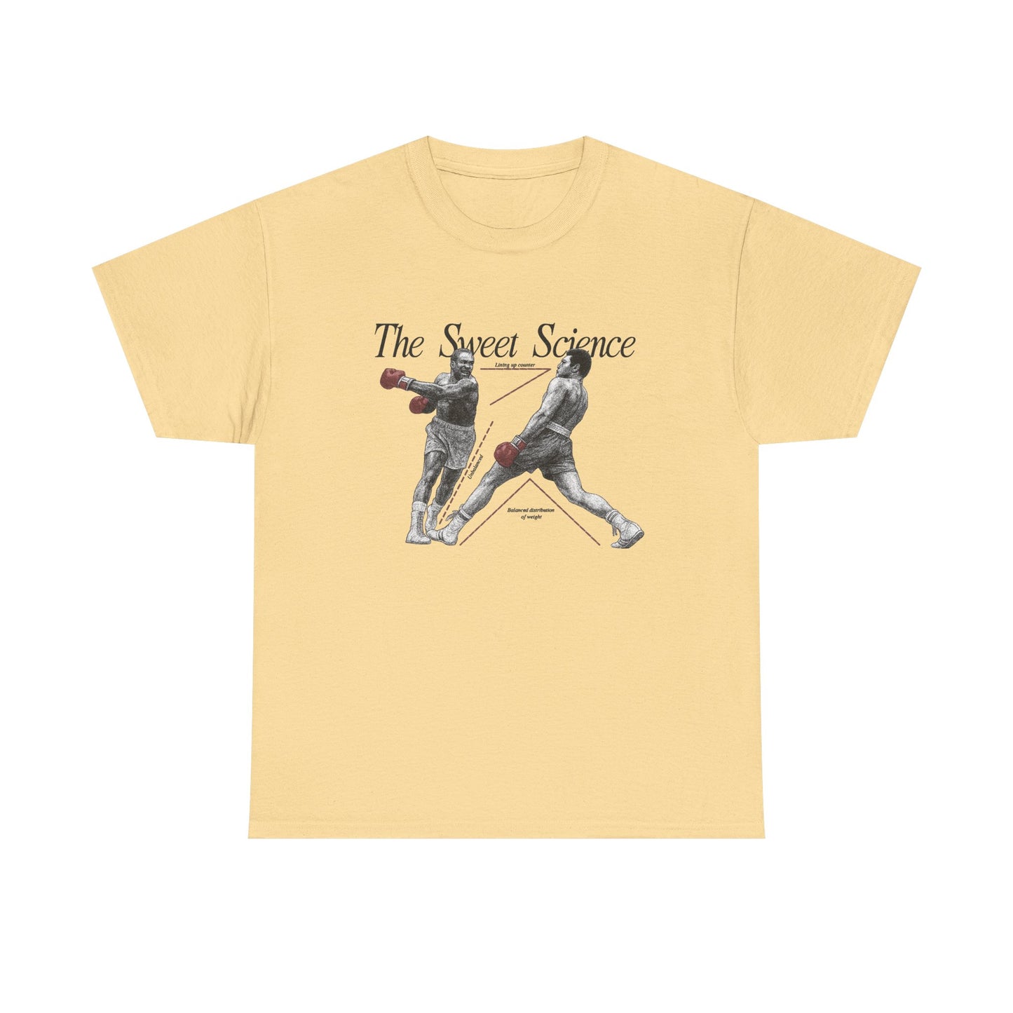 Boxing The Sweet Science Vintage Graphic T Shirt NEW Vintage Unisex Heavy Cotton