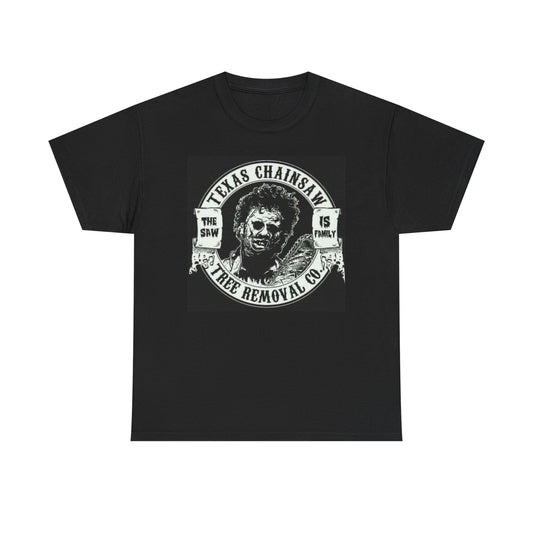 Texas Chainsaw Tree Removal Graphic T Shirt Funny Retro Apparel Unisex Cotton
