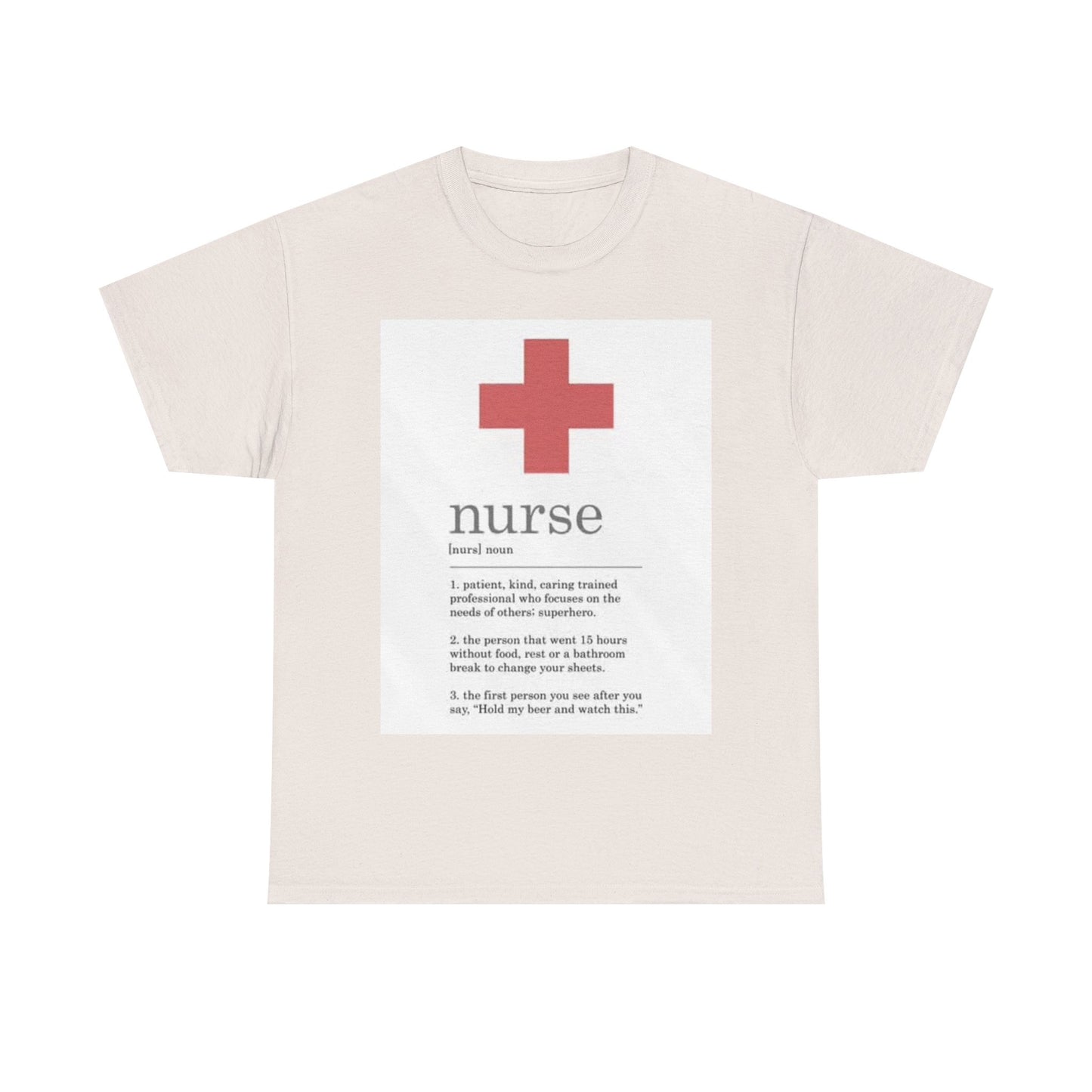 Nurse Definition Shirt Funny Graphic EMT Doctor Unisex Heavy Cotton Tee