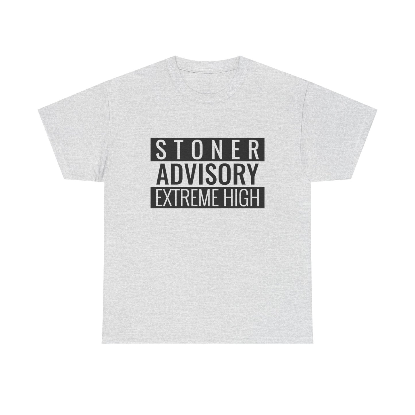 Stoner Advisory Funny T-Shirt Unisex Heavy Cotton Tee Gift New
