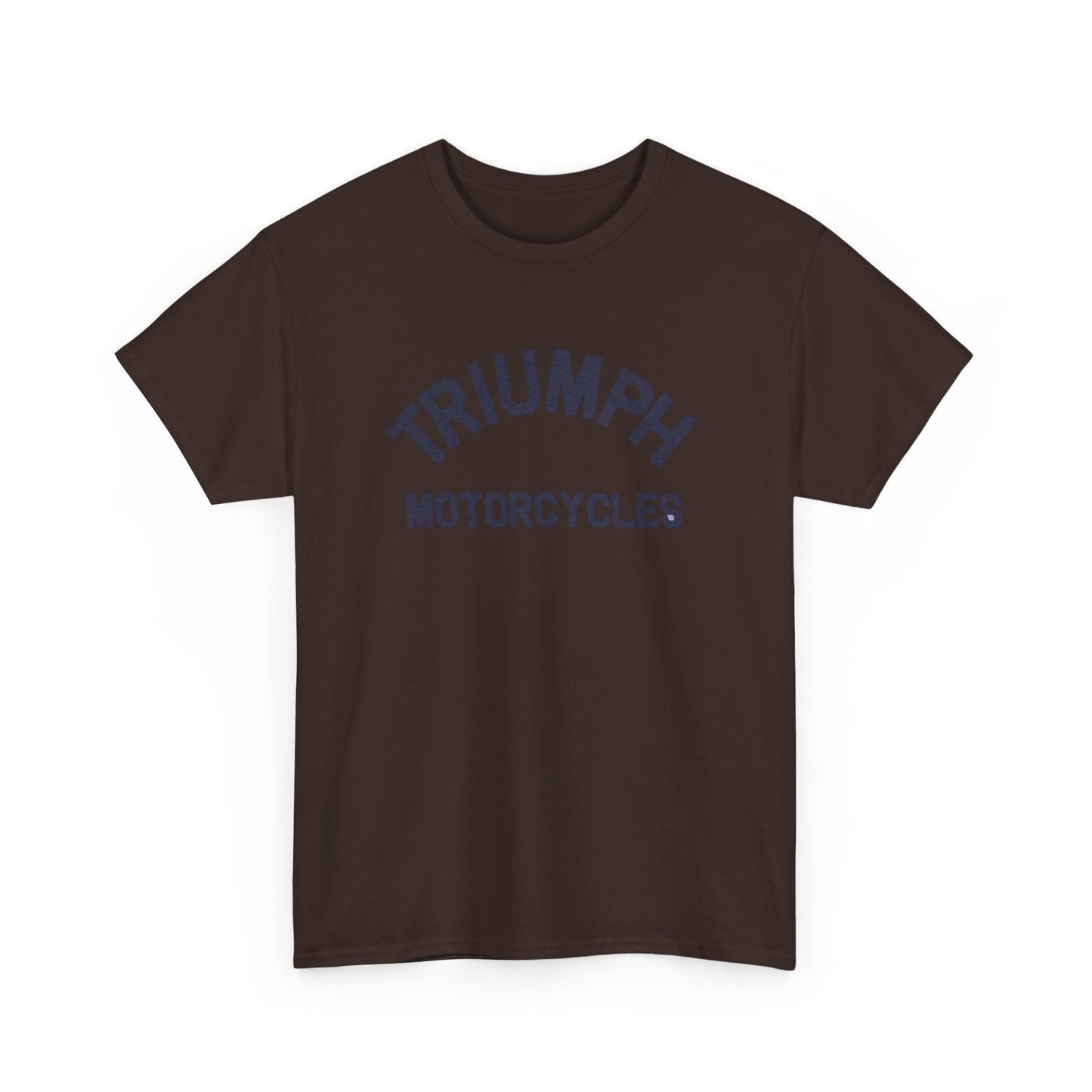 Triumph Motorcycles Tshirt Vintage Logo Classic Fit Unisex Heavy Cotton Tee