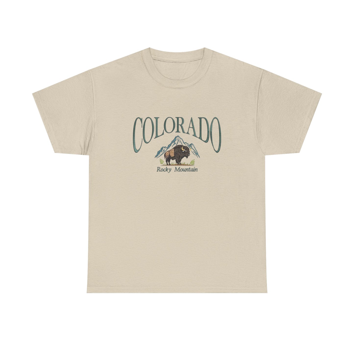 Colorado Rocky Mountains Graphic T Shirt NEW Unisex Heavy Cotton Tee