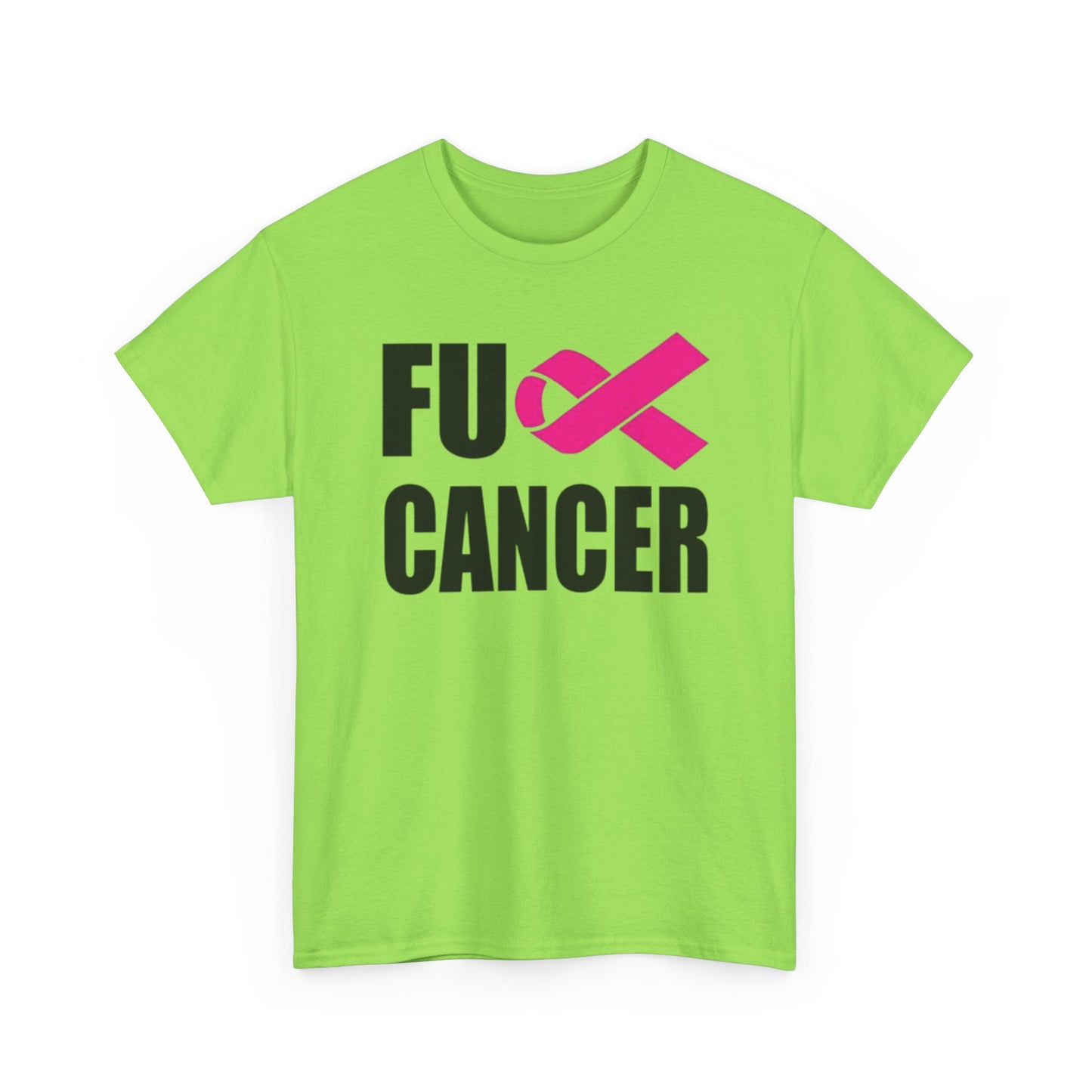 FU Cancer Graphic T Shirt Cancer Awareness Unisex Heavy Cotton Tee