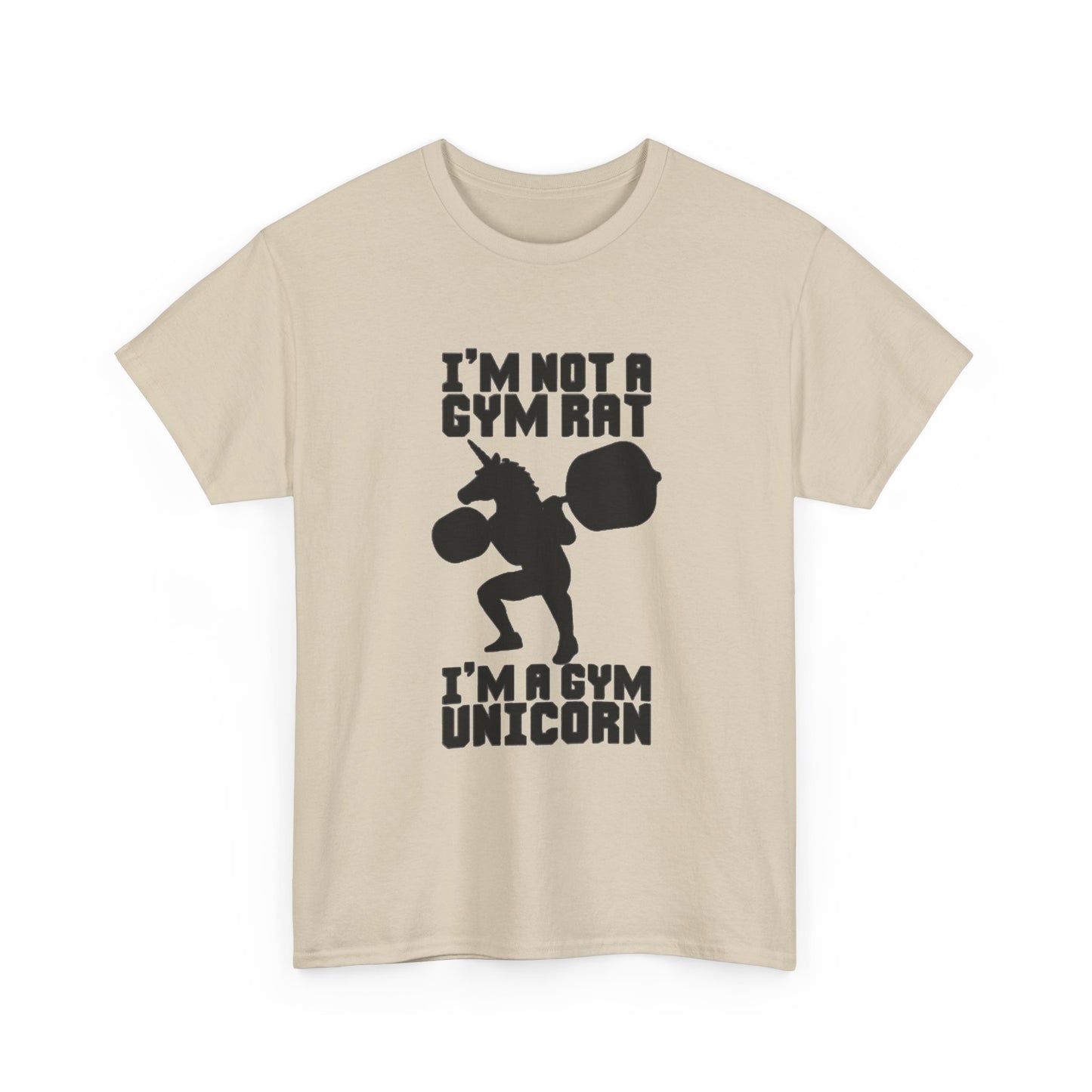 Gym Rat Shirt Funny Lifting Gear Workout Training Comedy Unisex Heavy Cotton Tee