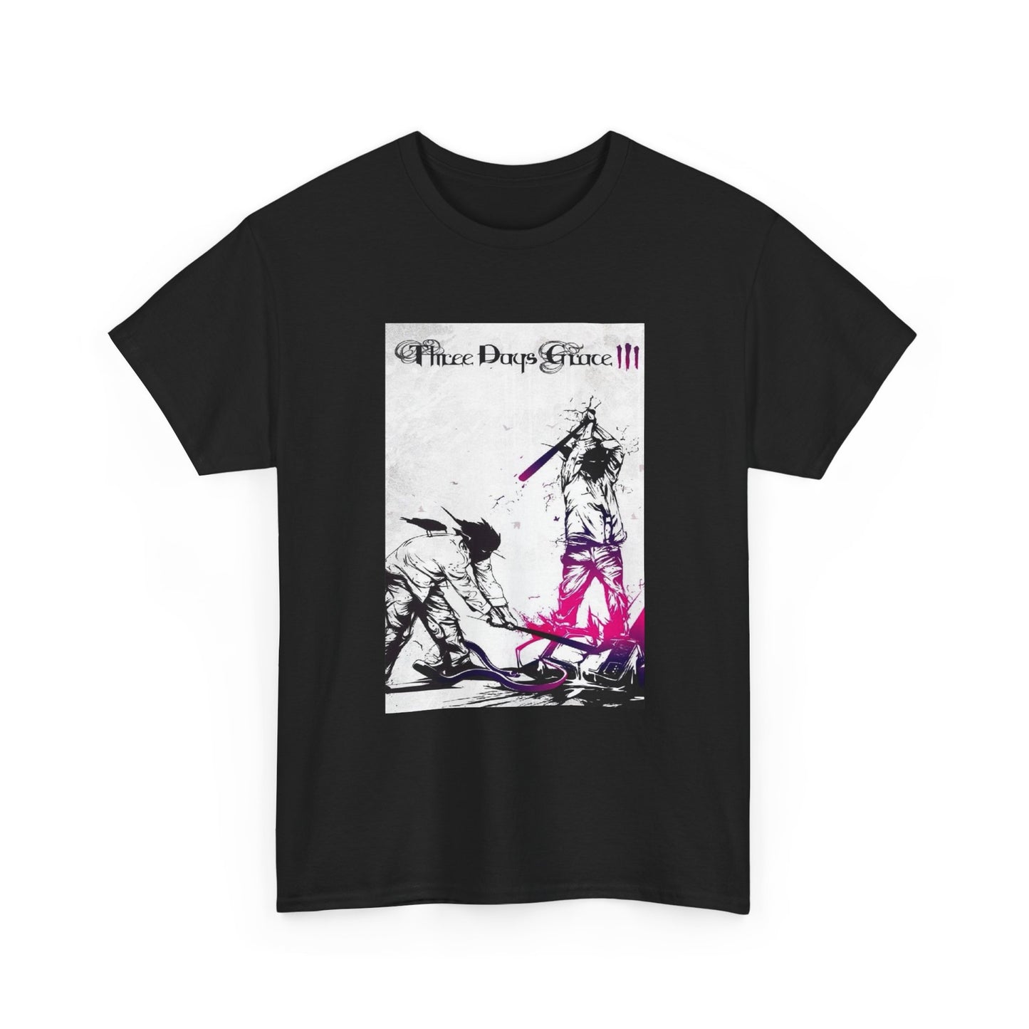 Three Days Grace Tshirt Retro Merch Album Cover Rock Unisex Heavy Cotton Tee 4