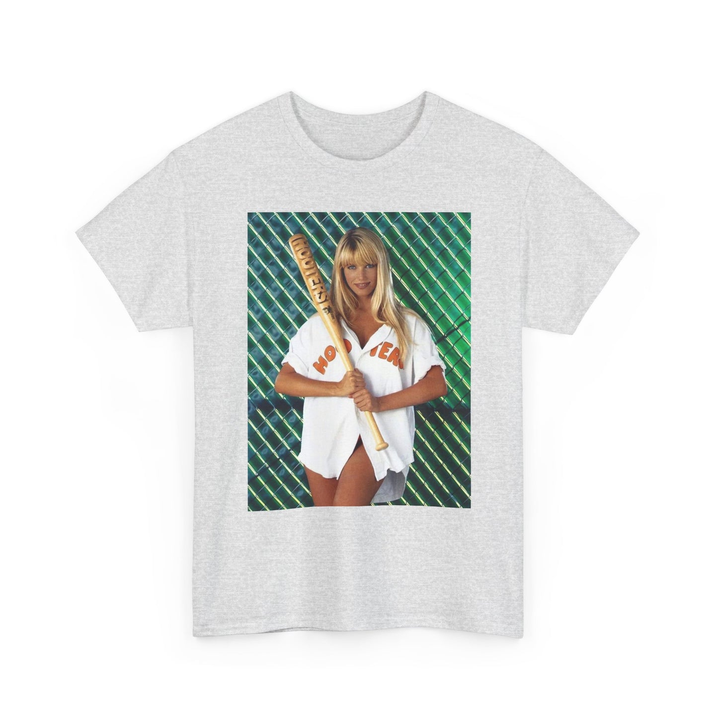Hooters Baseball Model Blonde T Shirt Unisex Heavy Cotton Tee Gift