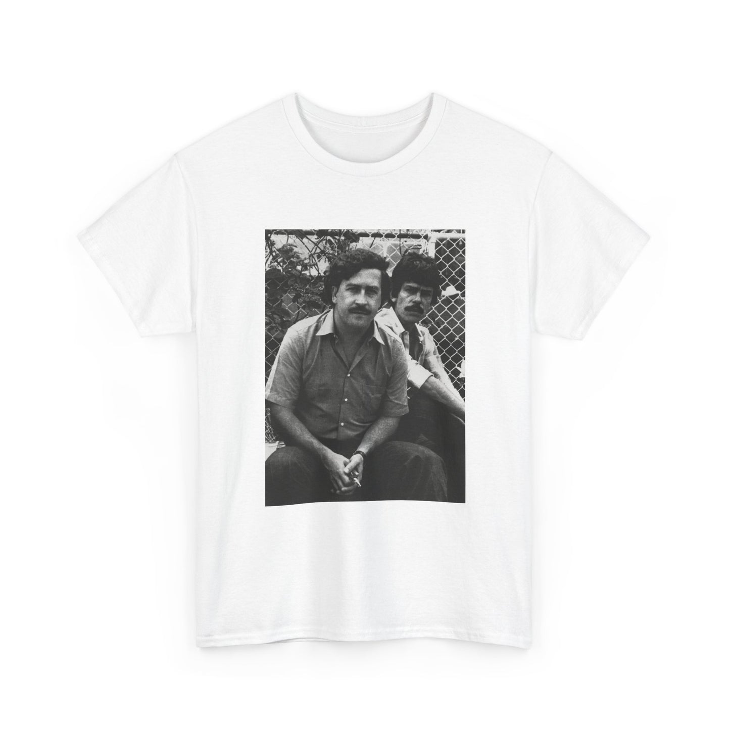 Pablo Escobar Tshirt Vintage Photo Colombia Retro Mexico Unisex Heavy Cotton Tee