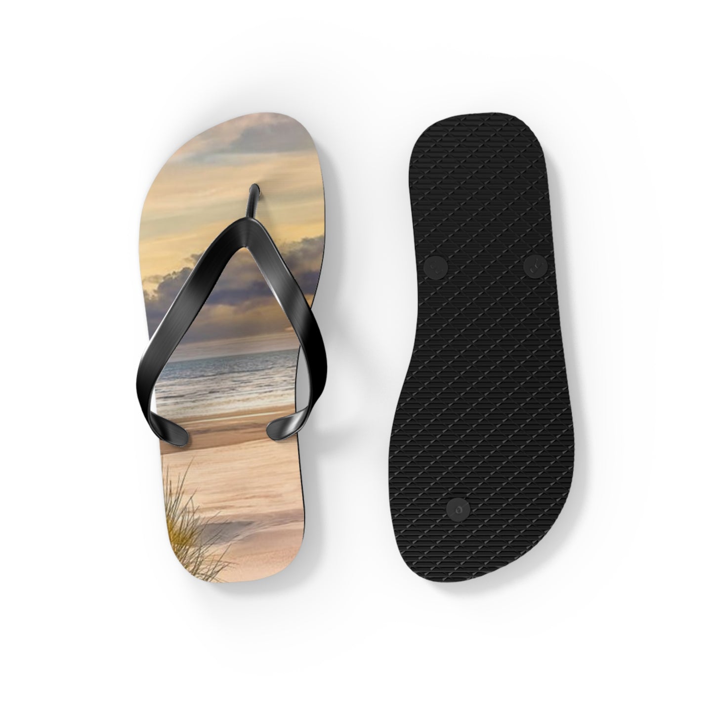 Beach Sunset Flip Flops, Sandals Slides, Summer Footwear, Brand New