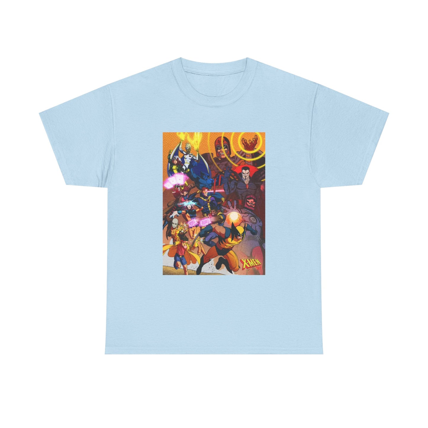Cartoon Graphic Tee Xmen Comic Book Retro Vintage Tee Unisex Heavy Cotton Tee