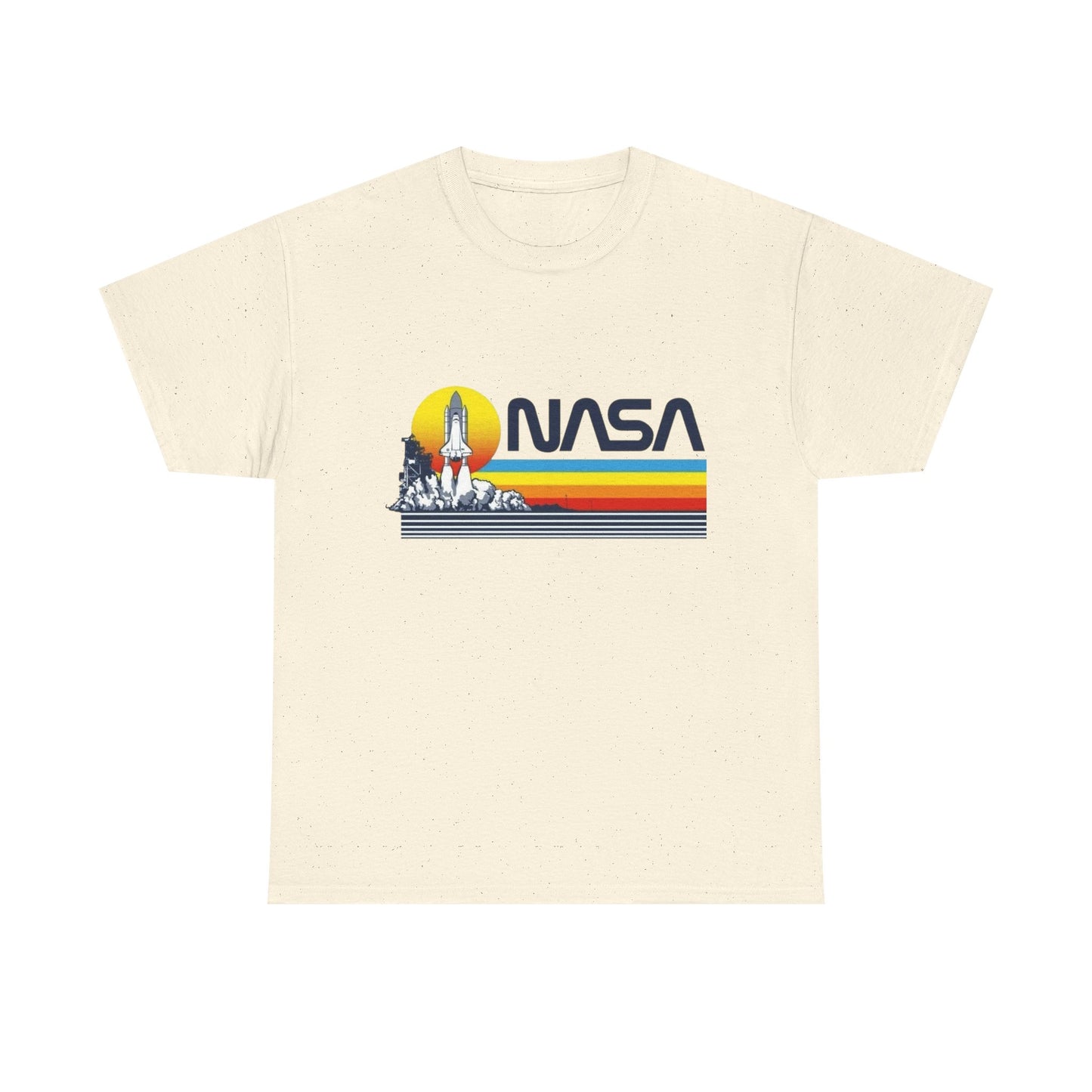Space Station Graphic T Shirt Unisex Heavy Cotton Tee