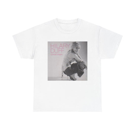 Hilary Duff Tshirt Vintage Album Poster Retro Pop Unisex Heavy Cotton Tee