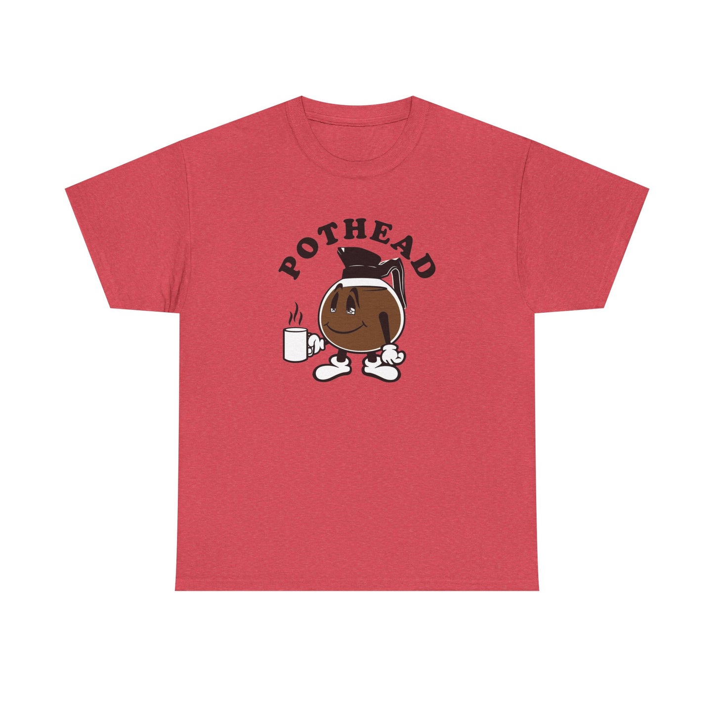 Pothead Funny Coffee Jokes Graphic T Shirt NEW Unisex Heavy Cotton Tee