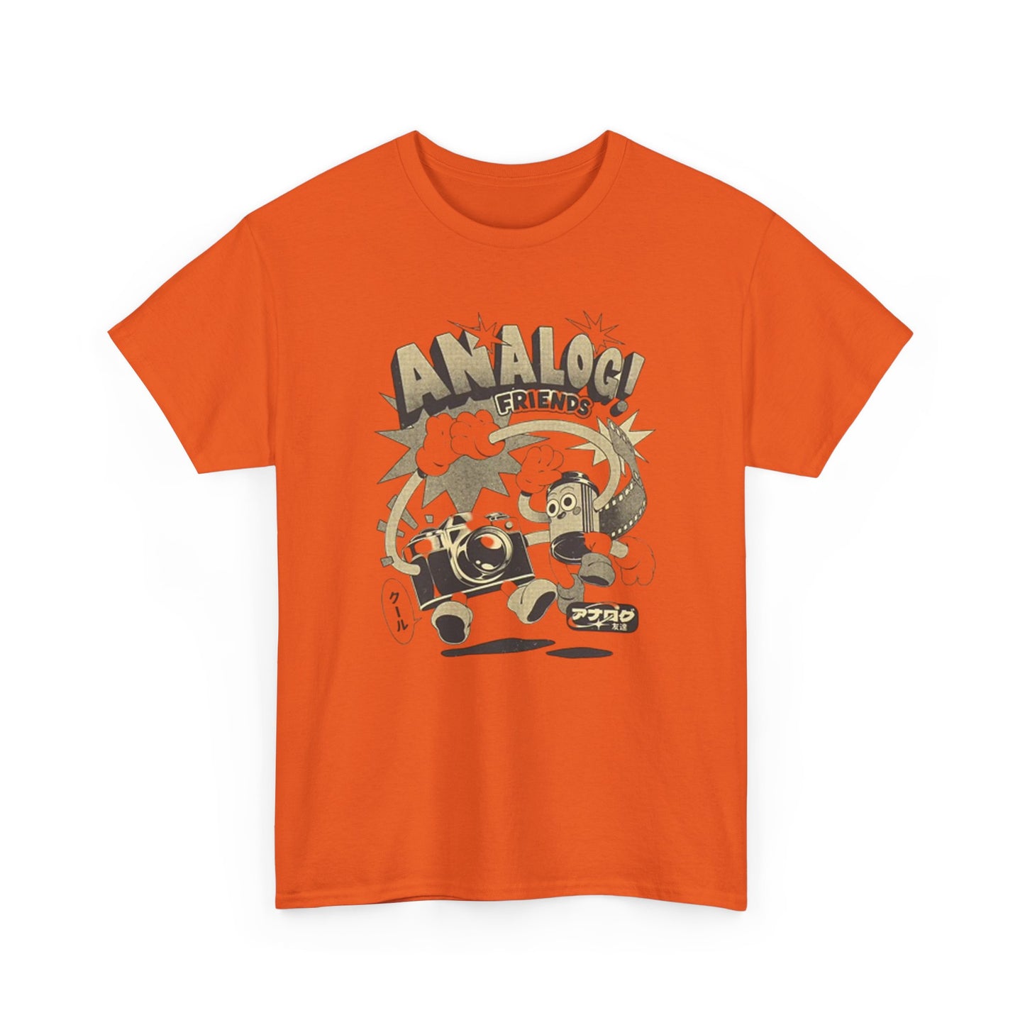 Analog Friends T Shirt Retro Photo Unisex Heavy Cotton Tee
