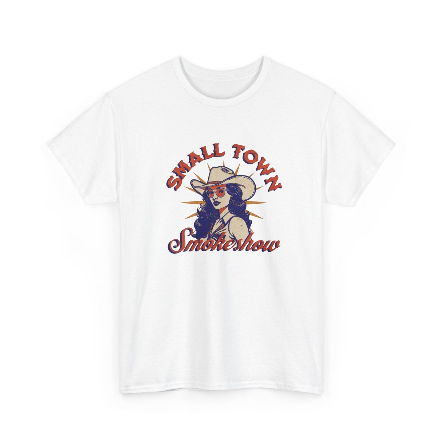 Small Town Smoke show Graphic T Shirt ALL SIZES Tee Unisex Heavy Cotton