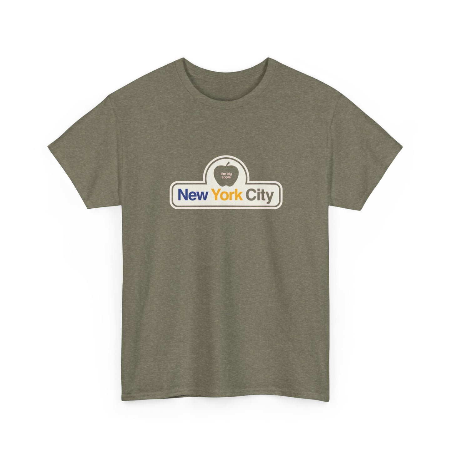New York City The Big Apple Graphic T Shirt Heavy Cotton Tee