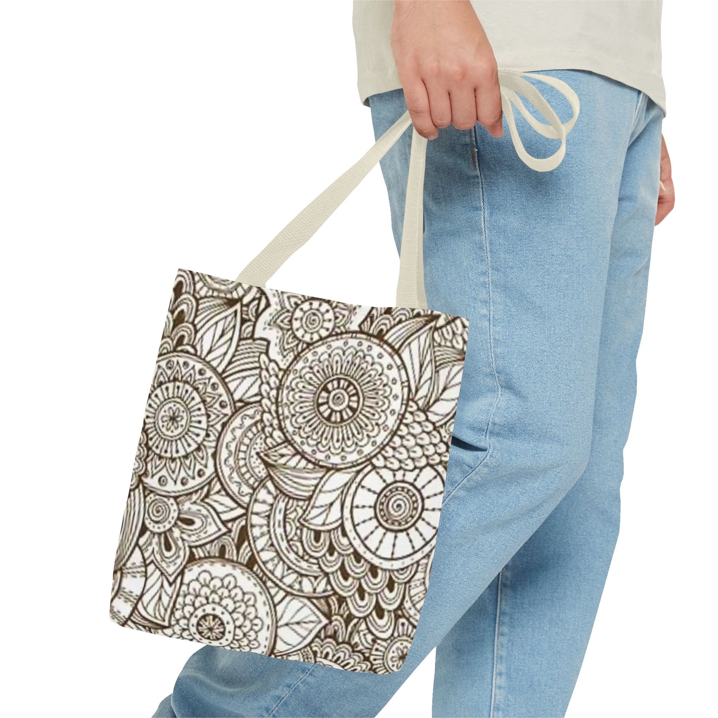 Tan Design Multi Color BRAND NEW MODERN Tote Bag (AOP)
