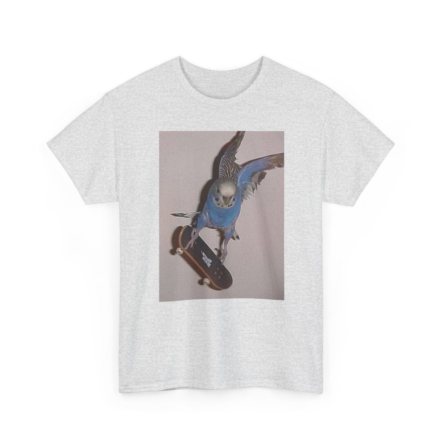 Bird Skateboarding Hilarious Graphic T-Shirt Unisex Heavy Cotton Tee NEW