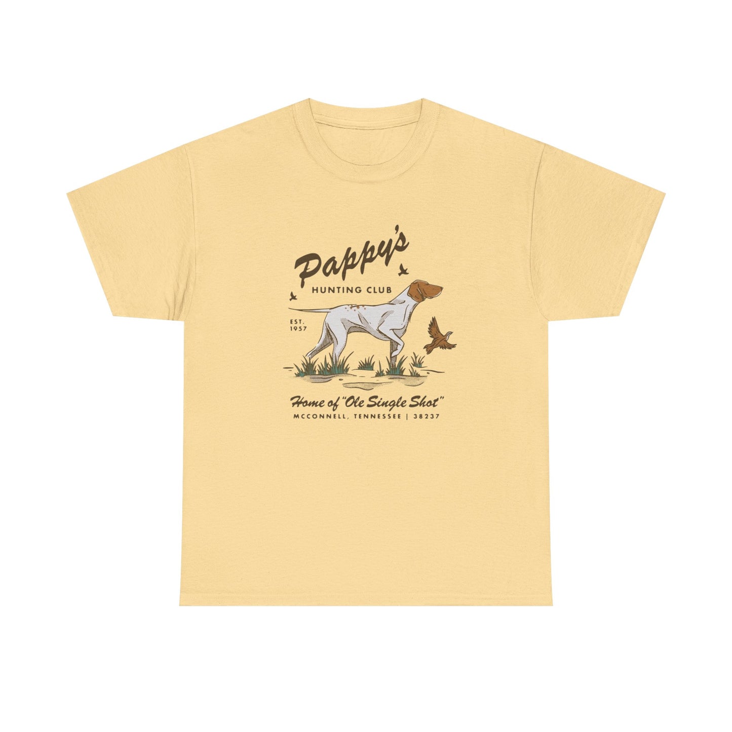 Pappy's Hunting Club Graphic T Shirt Unisex Heavy Cotton Tee
