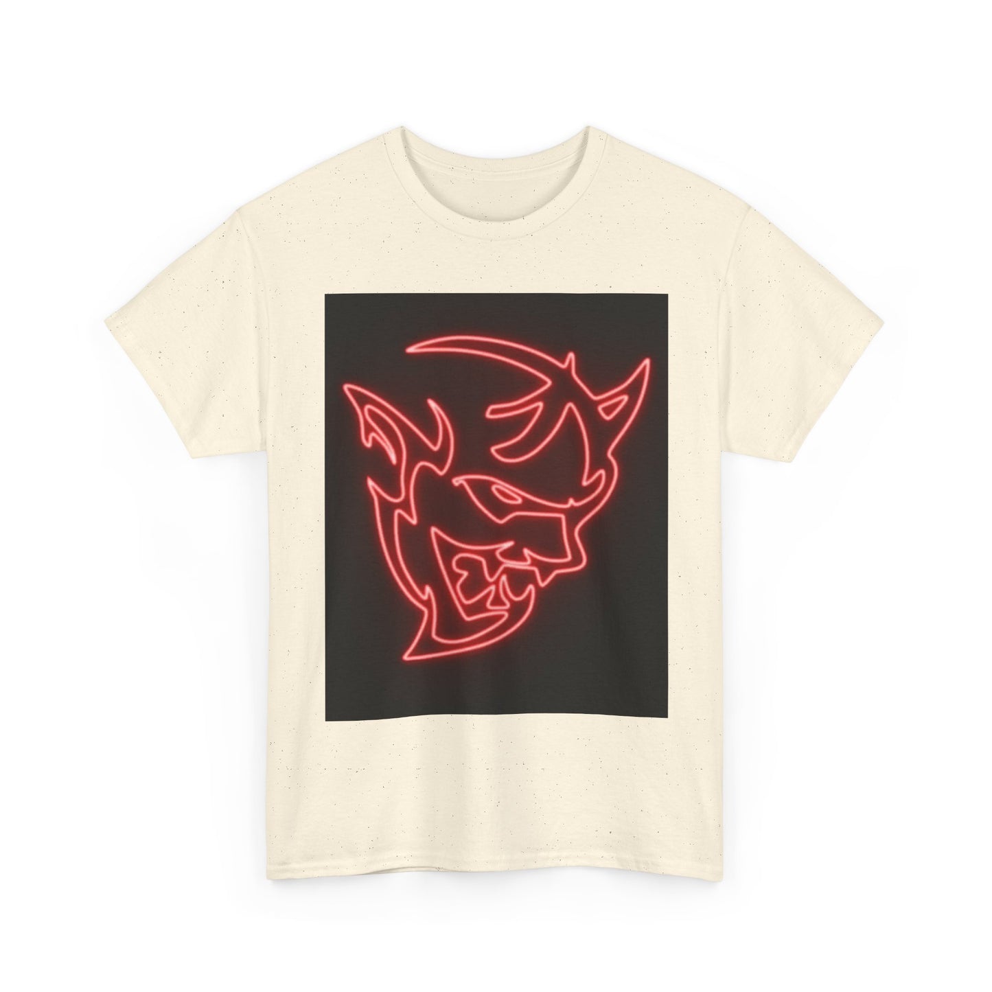 Dodge Demon Tshirt Hellcat Charger Logo Challenger Mopar Unisex Heavy Cotton Tee