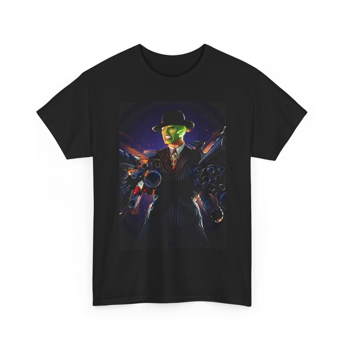 The Mask Tshirt Vintage 90s Movie Retro Jim carrey Unisex Heavy Cotton Tee
