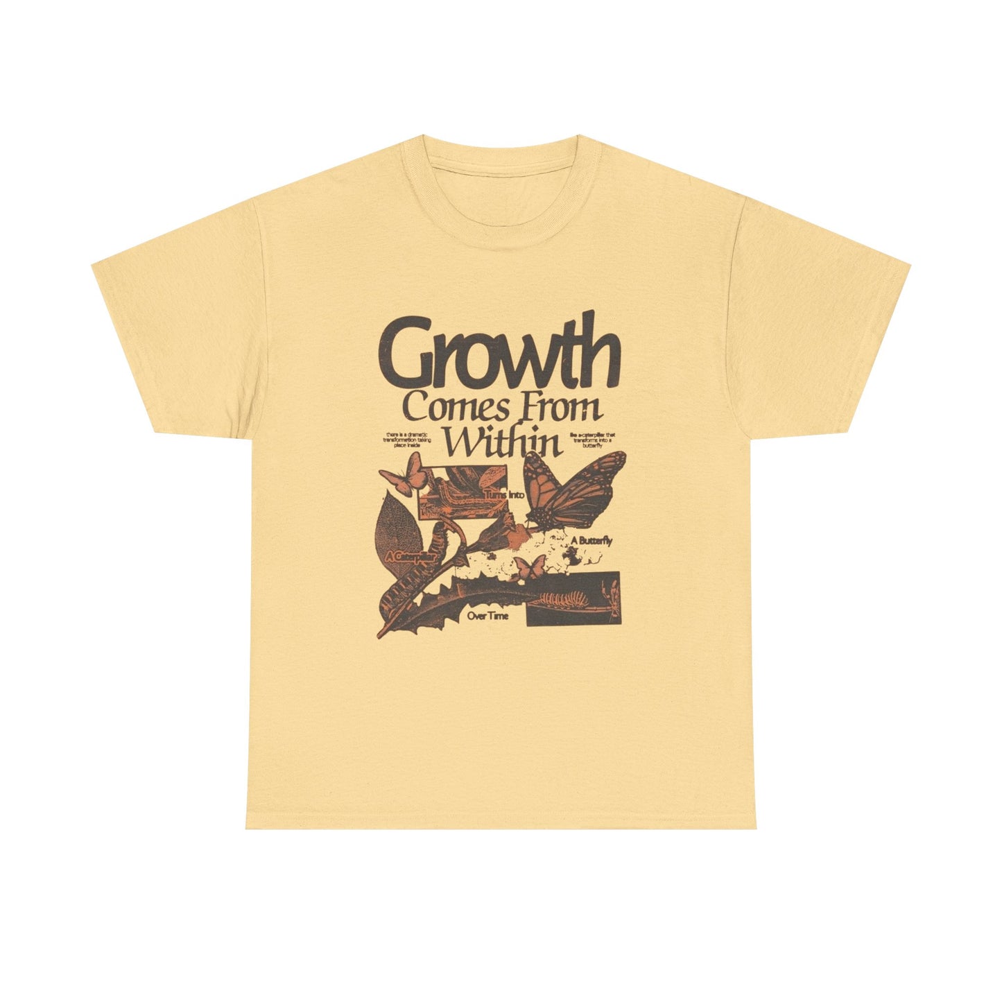 Growth Of A Butterfly Graphic T Shirt Unisex Gift New AMERICAN VINTAGE