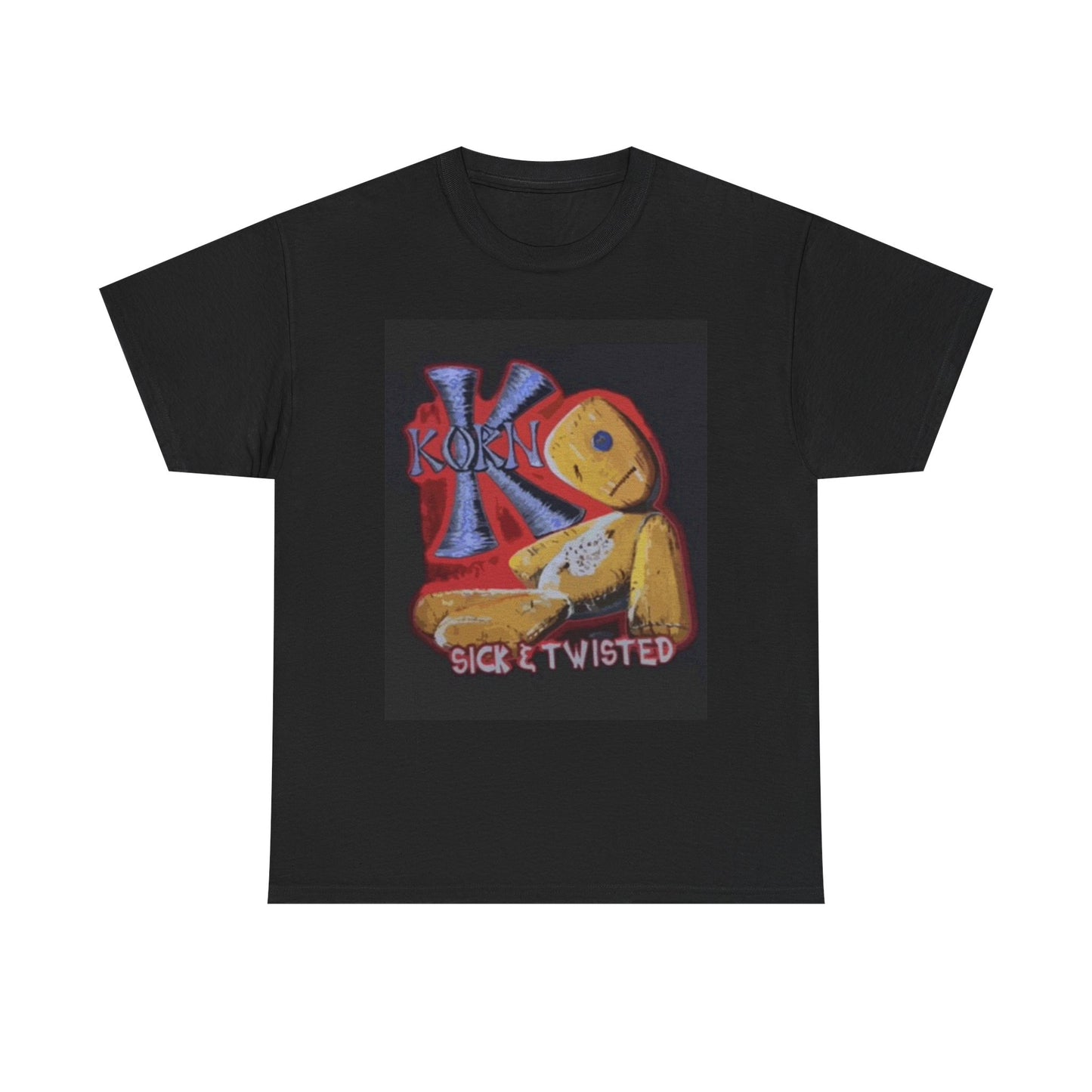 Korn Graphic T Shirt Vintage Merch Rock 90s Unisex Heavy Cotton Tee