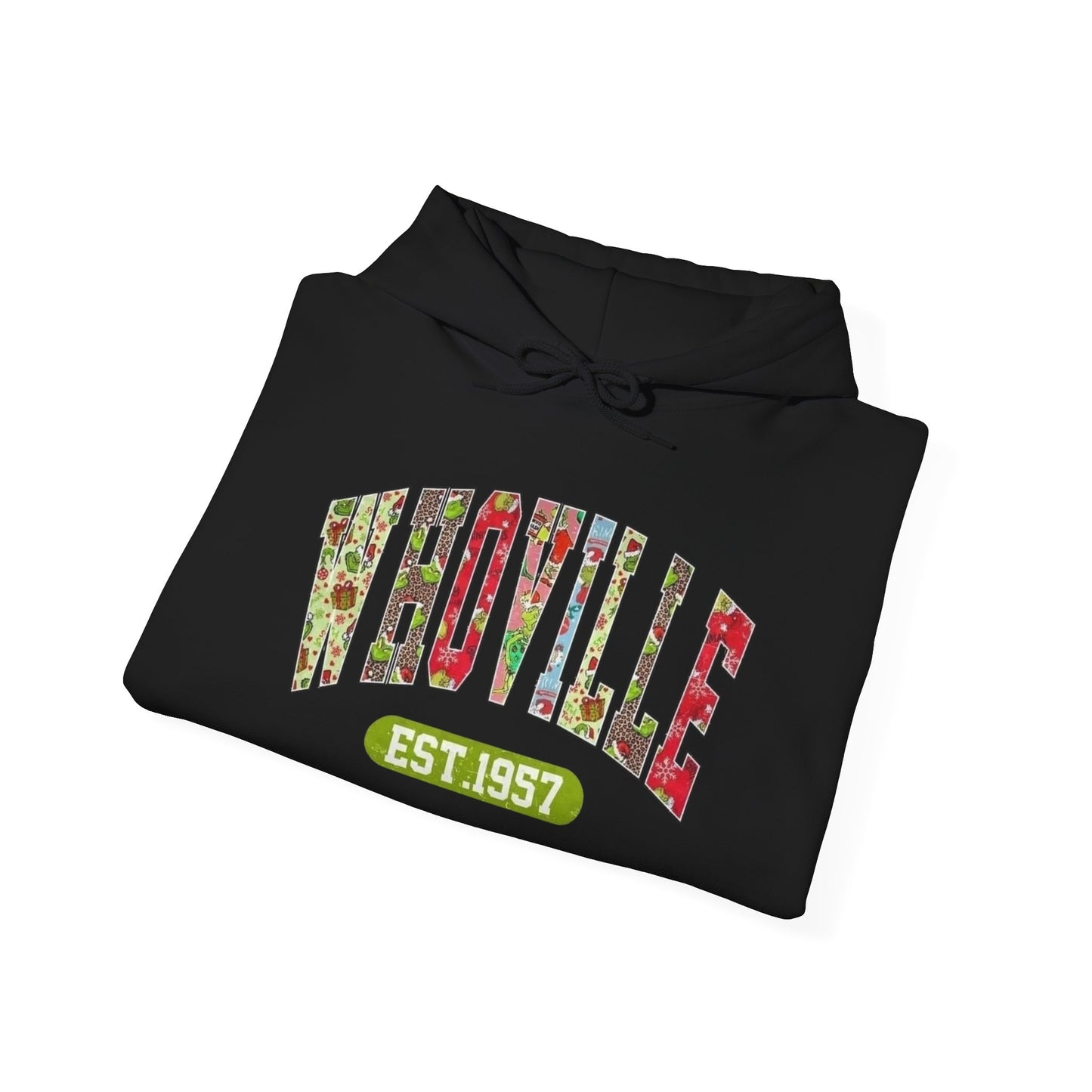 Whoville The Grinch Christmas Graphic Hoodie Heavy Blend™ Hooded Sweatshirt