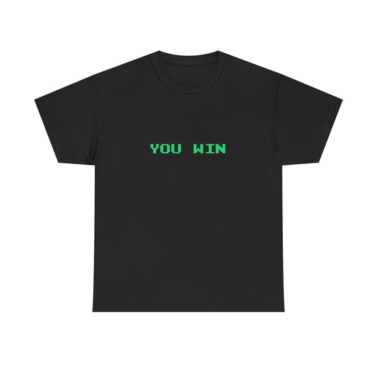 You Win Vintage Gaming Arcade Graphic T Shirt Unisex Heavy Cotton NEW Tee