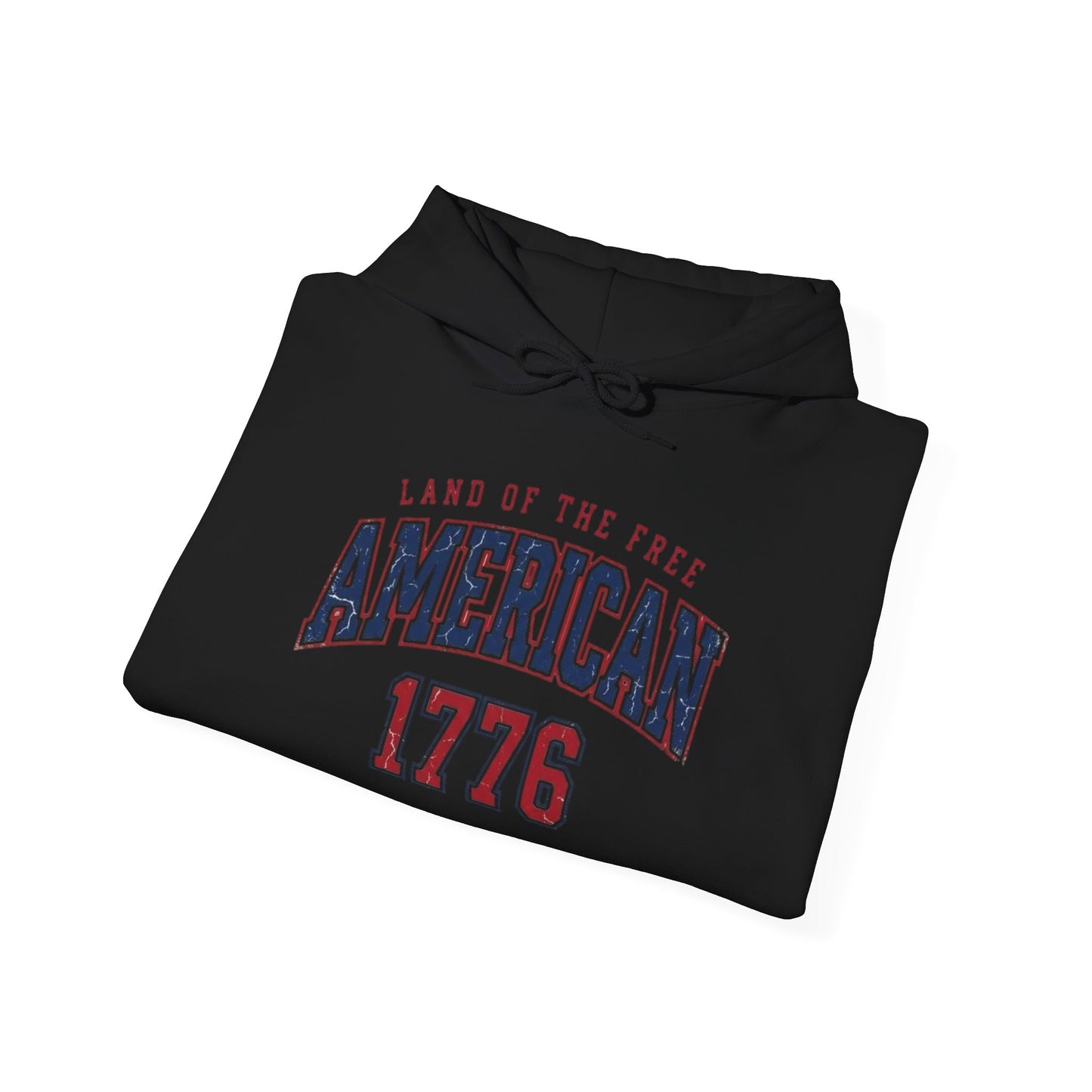America Land Of The Free Graphic Hoodie Men's Heavy Blend™ Hooded Sweatshirt