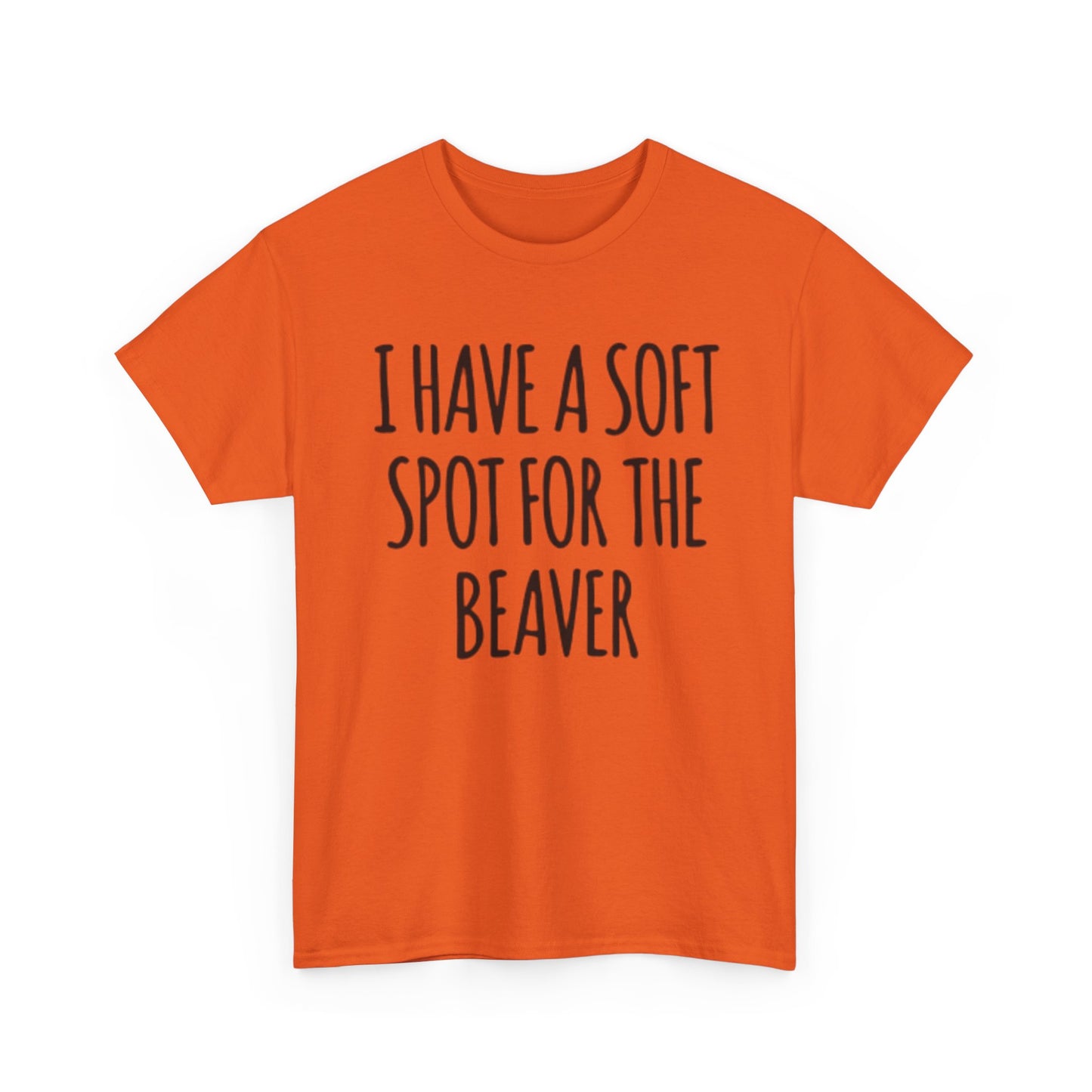 Soft Spot For The Beaver T Shirt Funny Sex Graphic Jokes Unisex Heavy Cotton Tee