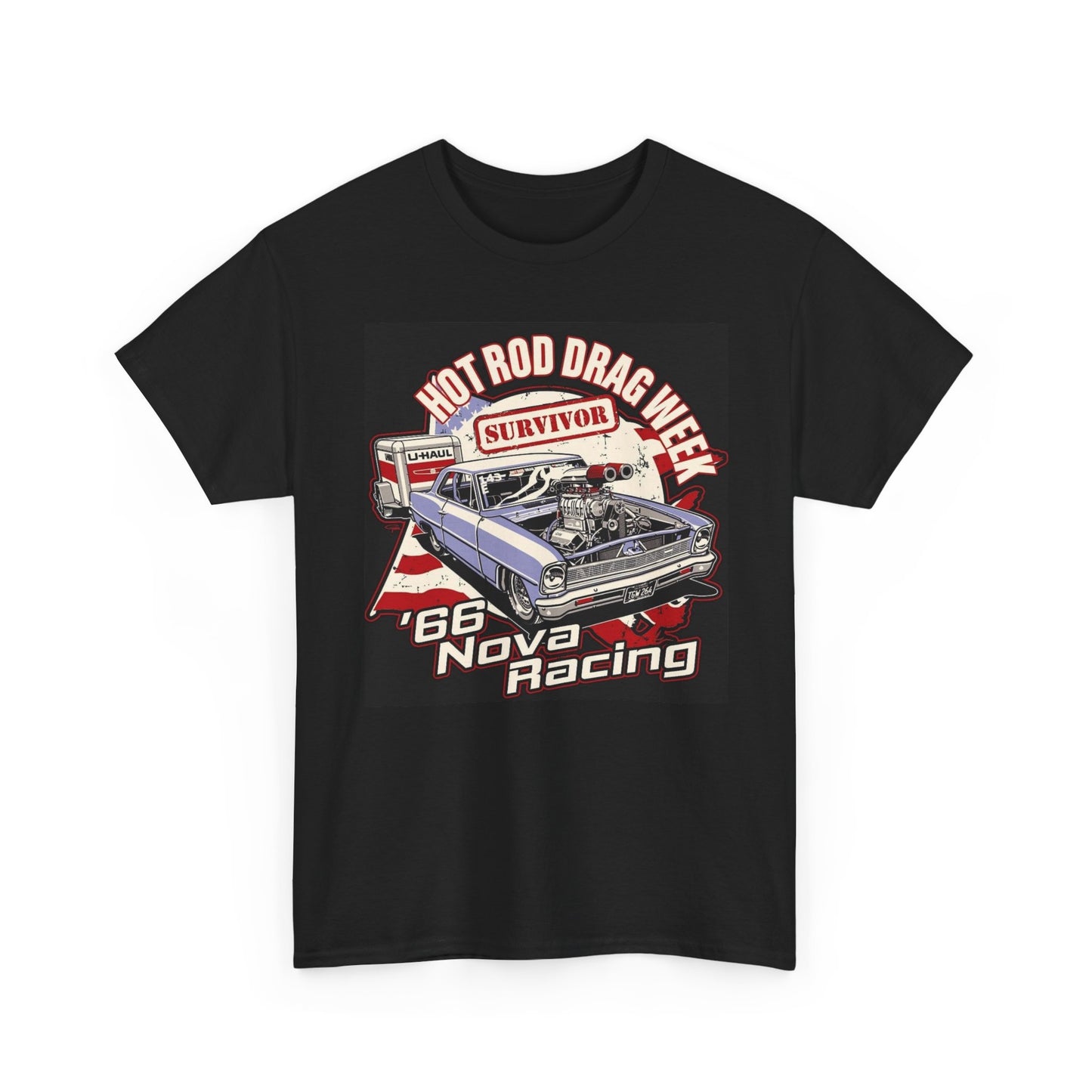 Retro Nova Muscle Car Show Cruise In Graphic T Shirt Unisex Heavy Cotton Tee