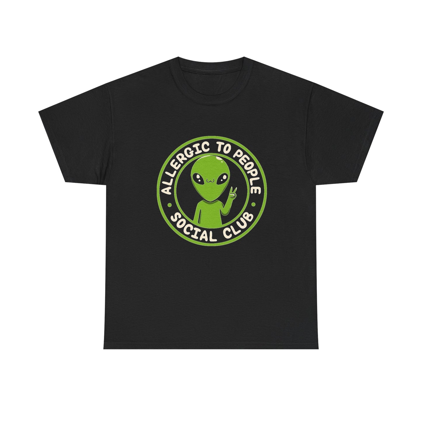 Allergic To People Social Club Graphic T Shirt NEW ADULT TEE VINTAGE