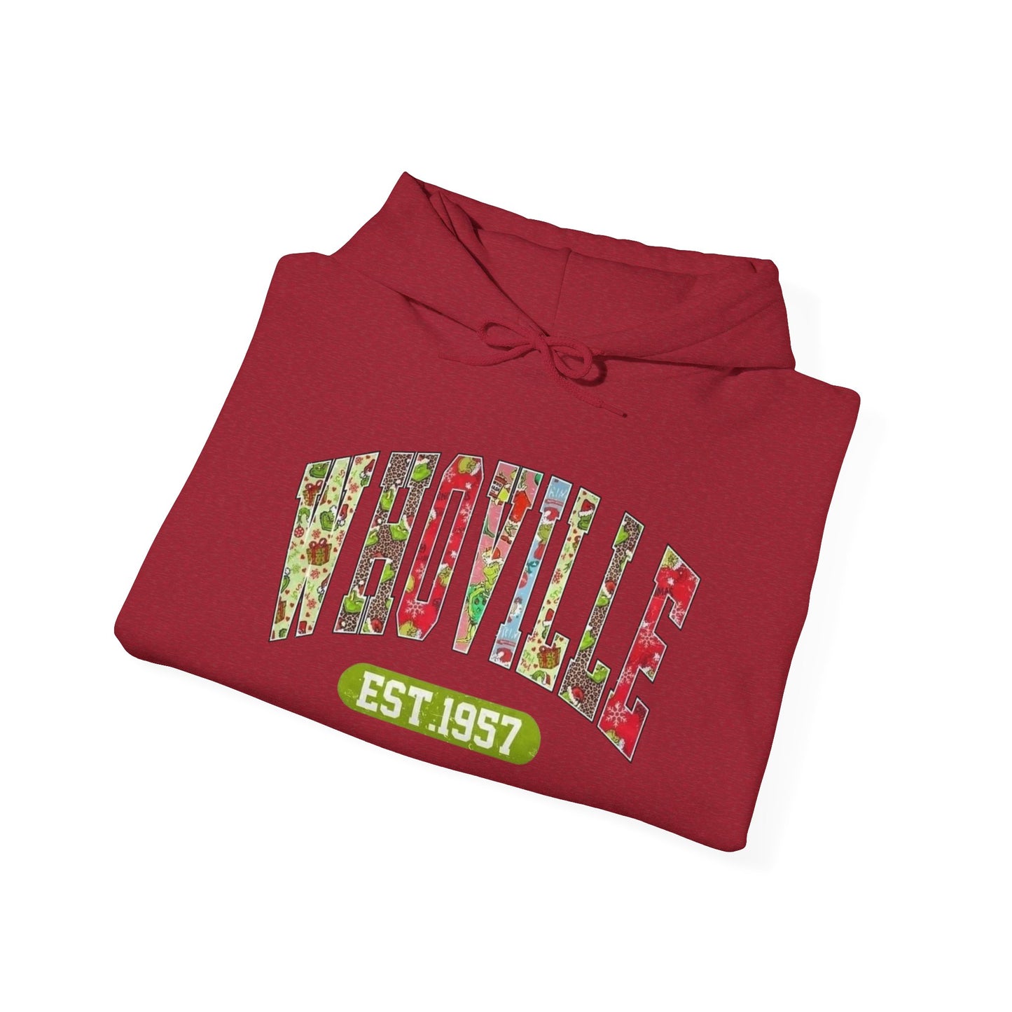 Whoville The Grinch Christmas Graphic Hoodie Heavy Blend™ Hooded Sweatshirt