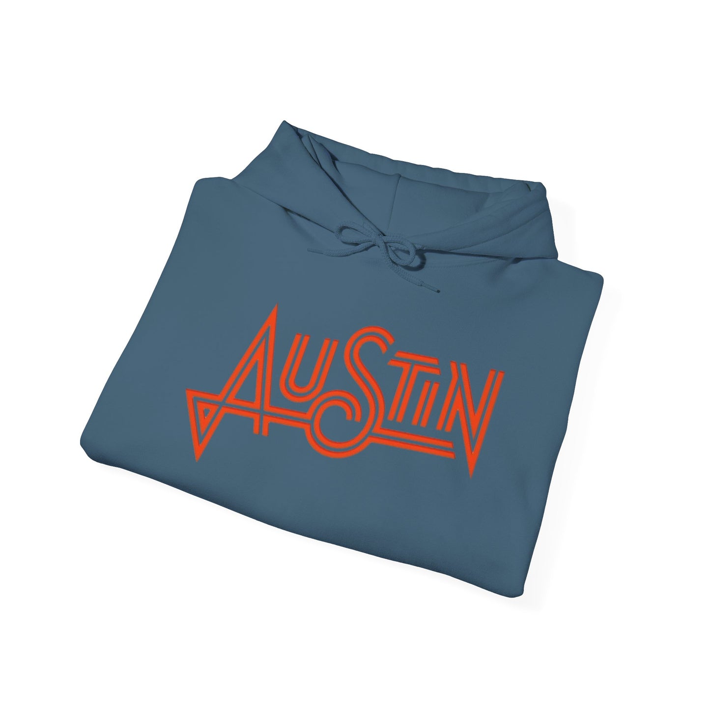 Austin Texas Retro Graphic Hoodie Unisex Heavy Blend™ Hooded Sweatshirt