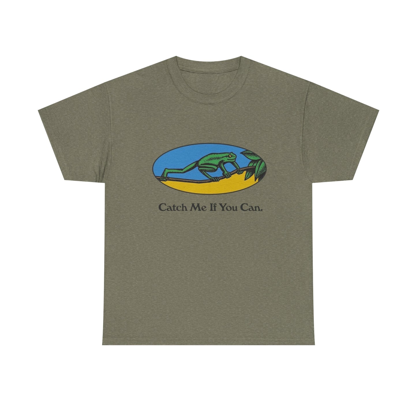 Catch Me If You Can Retro Graphic T Shirt NEW Adult Regular Heavy Cotton Tee