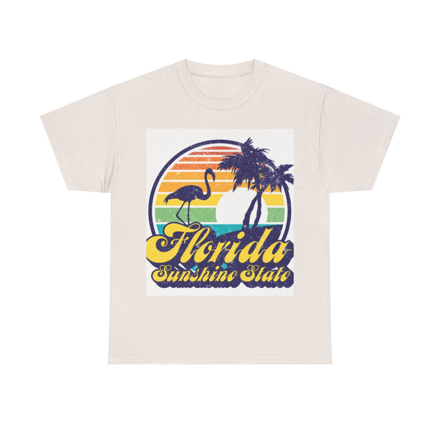 Florida Graphic Tshirt Summer Beach Miami Tampa Merch Unisex Heavy Cotton Tee 7