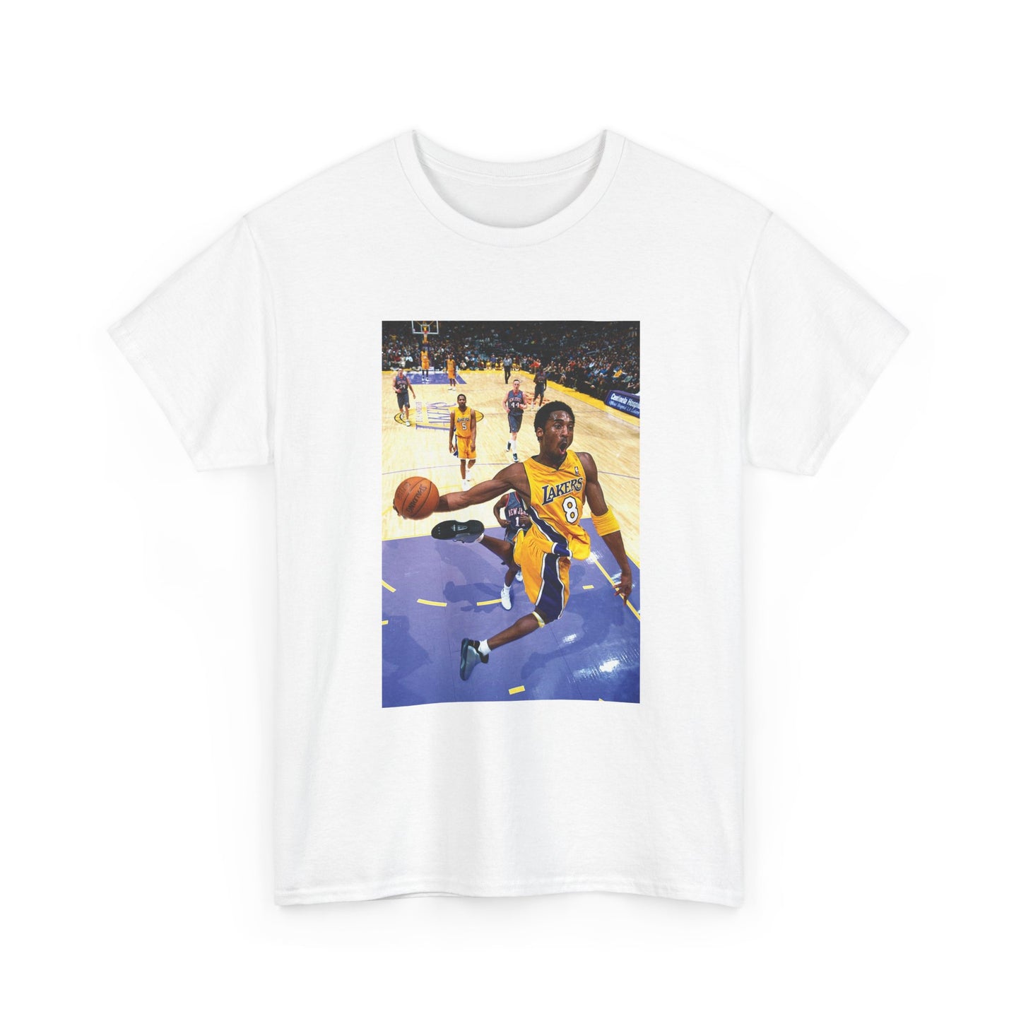 Kobe BasketBall Tshirt Vintage Lakers Retro Dunk Unisex Heavy Cotton Tee