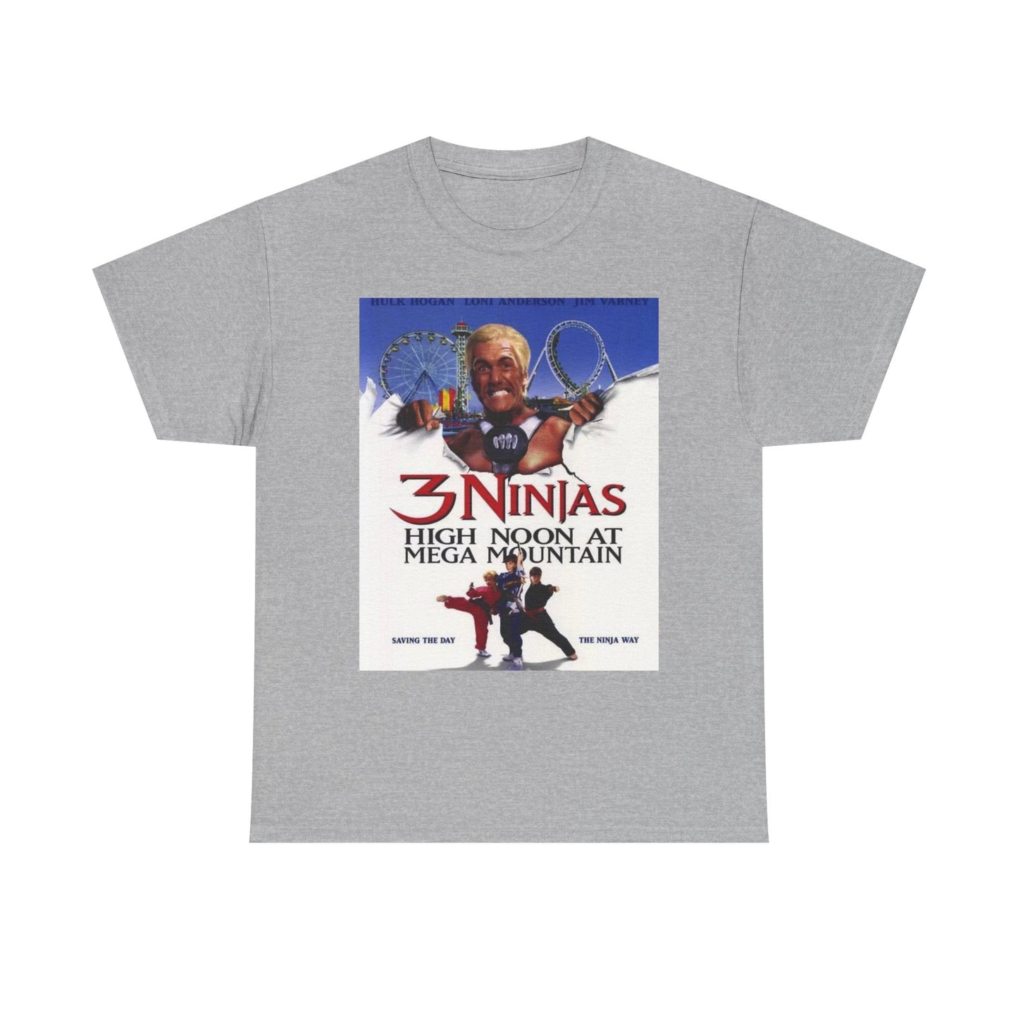 3 Ninjas Tshirt Retro Movie Poster Hulk Vintage Karate Graphic Unisex 90s