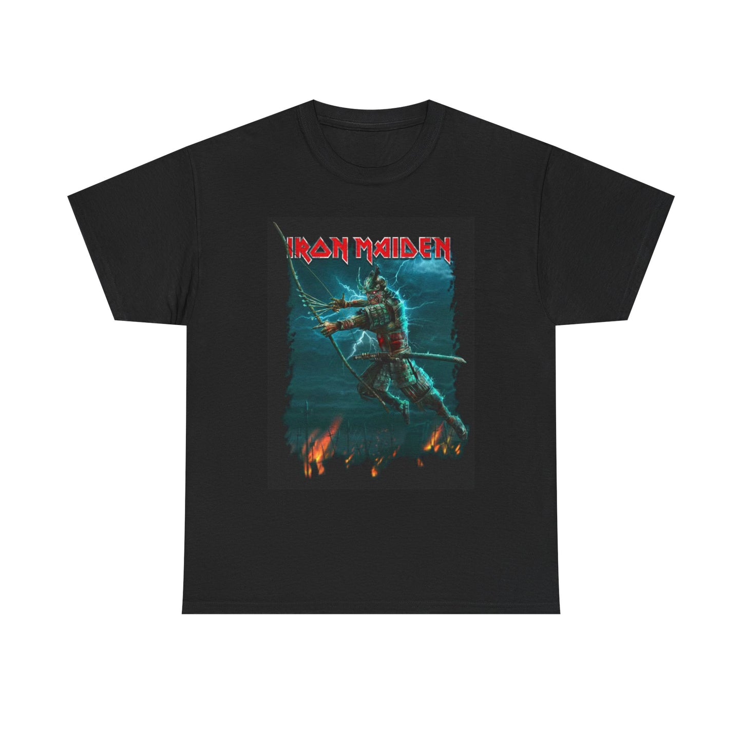 Iron Maiden Tshirt Vintage Rock Merch Retro Tour Metal Unisex Heavy Cotton Tee
