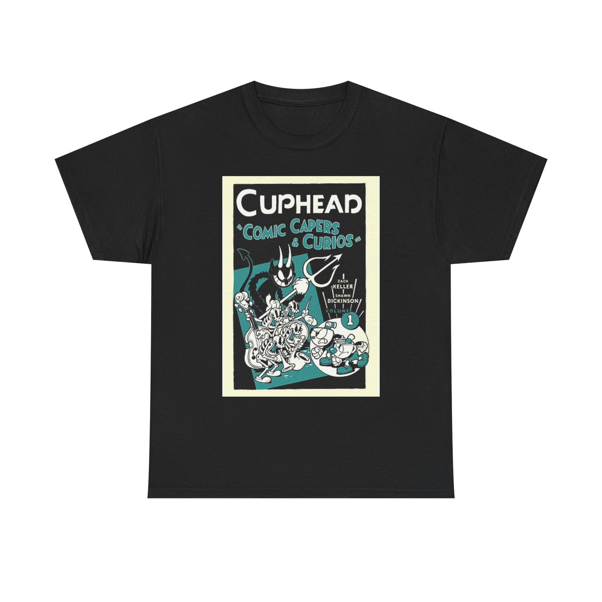 Cuphead Graphic T Shirt Vintage Comic Unisex Heavy Cotton Tee